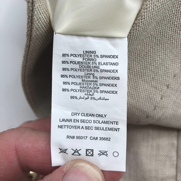 Bebe Mini Pencil Skirt Sz 0 Linen Blend NWT Tan Women Pocket Detail Straight - Picture 6 of 8